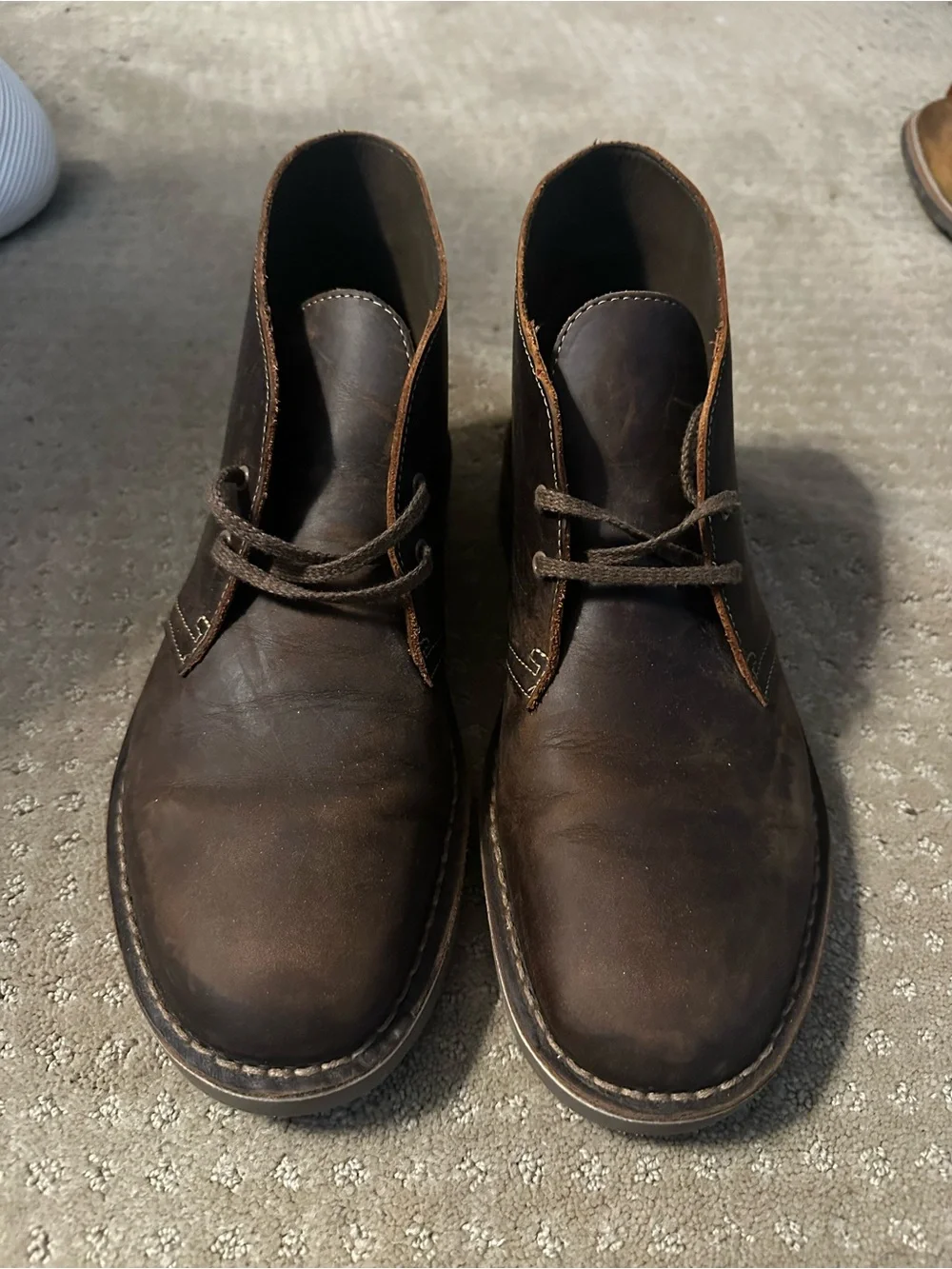 Clarks Dark Brown Leather Chukka Boots